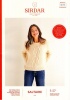 Knitting Pattern - Sirdar 10174 - Saltaire Aran - Ladies Sweater